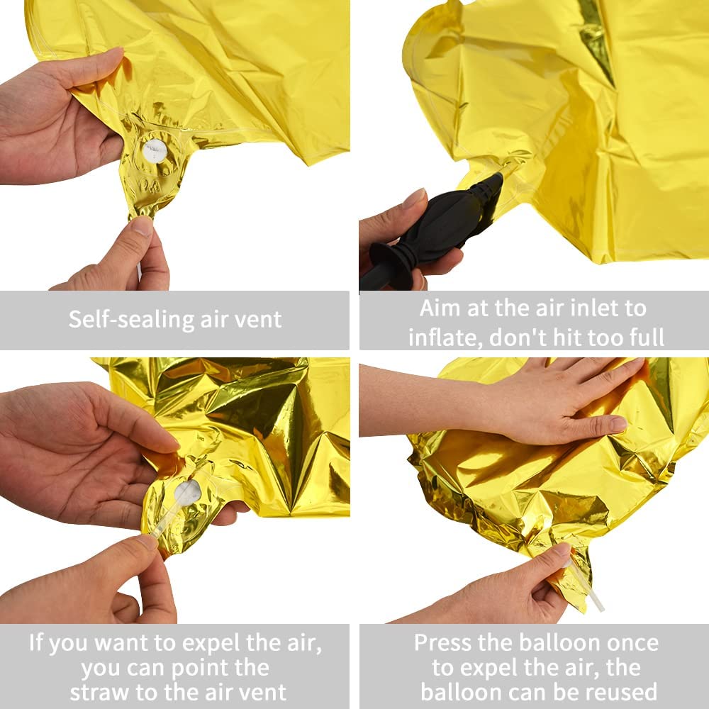 Duże złote balony w kształcie litery S, balony z helem, foliowe balony z mylarem, duże balony alfabetowe na przyjęcie urodzinowe, rocznicę, walentynki, artykuły dekoracyjne