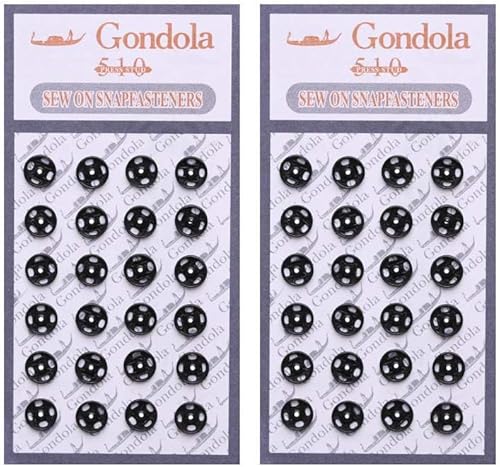 48 botones de cierre de metal, mini botones a presión para coser, botones de presión para ropa de muñeca, accesorios de costura para ropa (0.236
