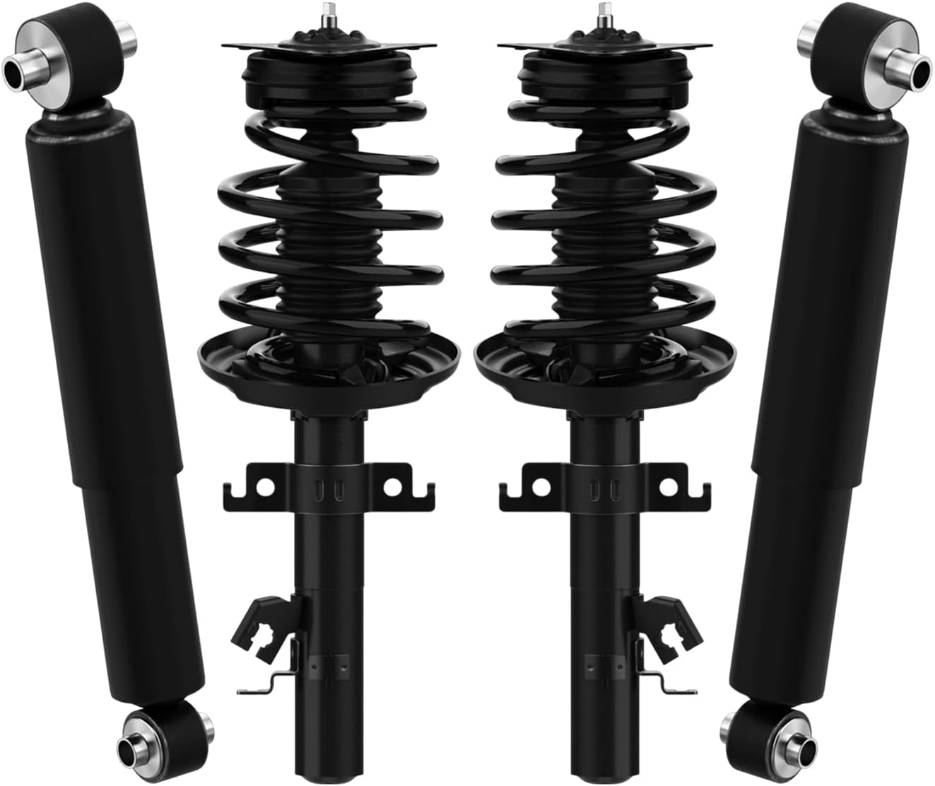 AutoShack Front Complete Strut & Coil Spring + Shock Absorber Replacement for 2014-2020 Nissan Rogue 2017-2021 Nissan Rogue Sport 4-PC Kit