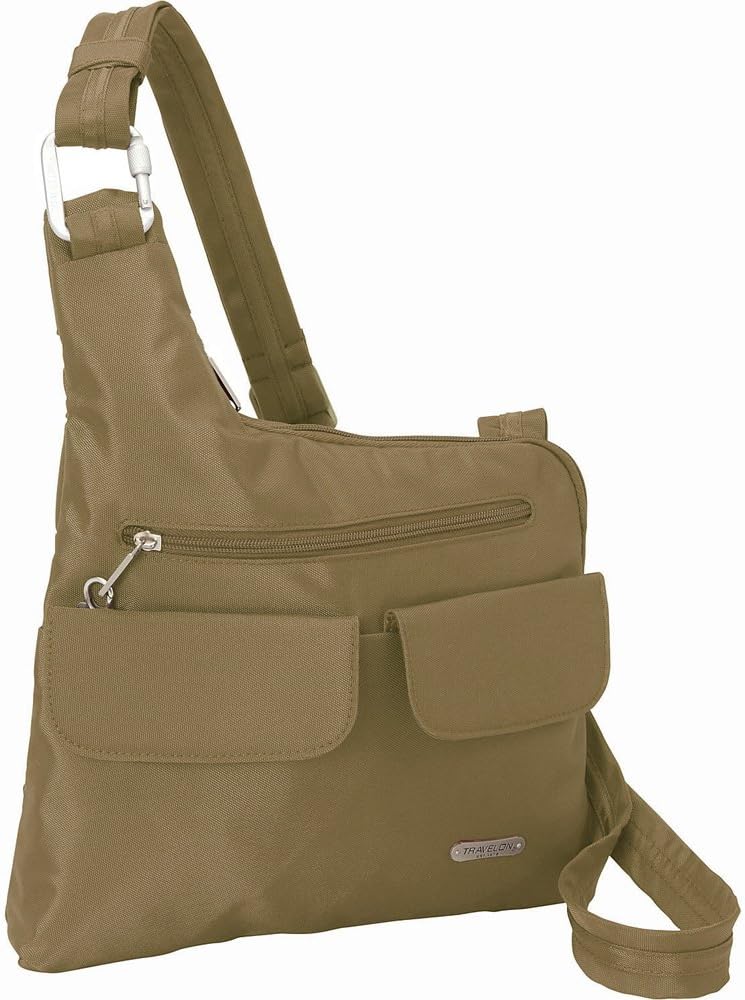 Travelon AntiTheft Cross Body Bag Tan Travel Accessories