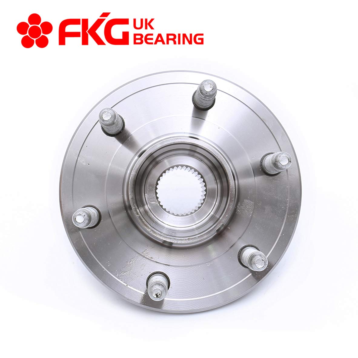 FKG 515096 Front Wheel Bearing Hub Assembly (4WD Only) for 2007-2013 Chevy Silverado 1500, 2007-2013 GMC Sierra 1500, 2007-2014 GMC Yukon, Set of 2