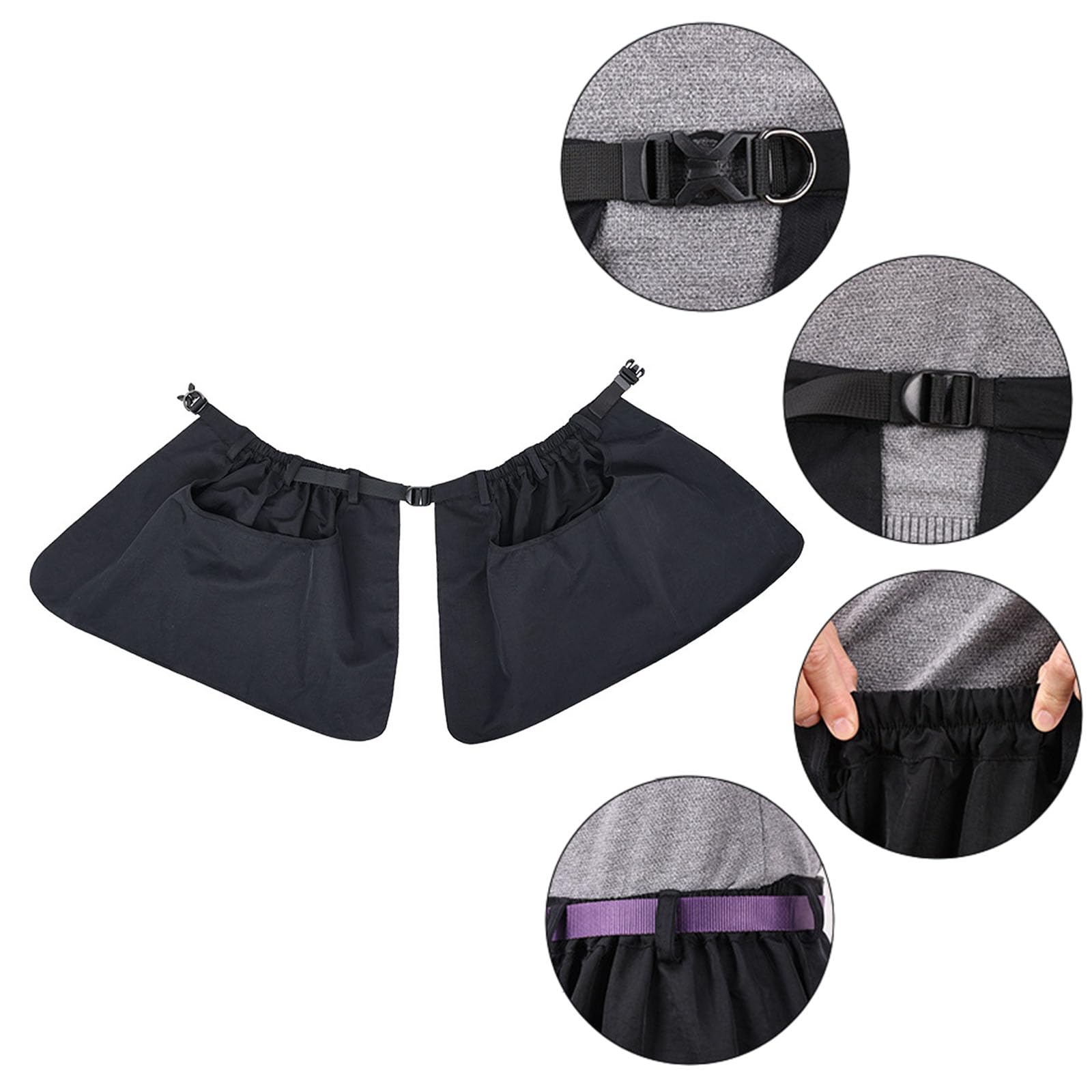Sac à friandises pour chien pour l'entraînement en plein air, poches de marche avec poche amovible, étanche, sac de dressage multifonctionnel pour chien