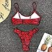 Bikini Swimwear Women Swimsuit Red Snake Biquini Maillot De Bain Femme Bikini...