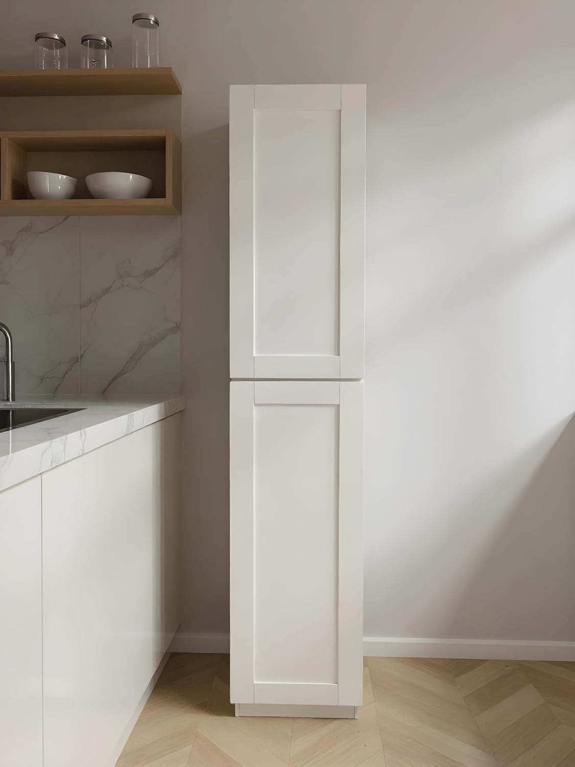 White Shaker Cabinet Pantry