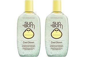 SunBum Aloe Vera Soothing After Sun Cool Down Gel, 8oz (2 Pack)