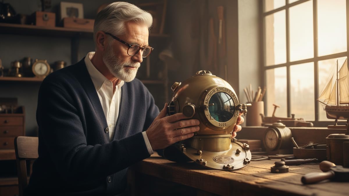 Amazon | ヴィンテージ 18インチ ダイビング ヘルメット 海洋 1921