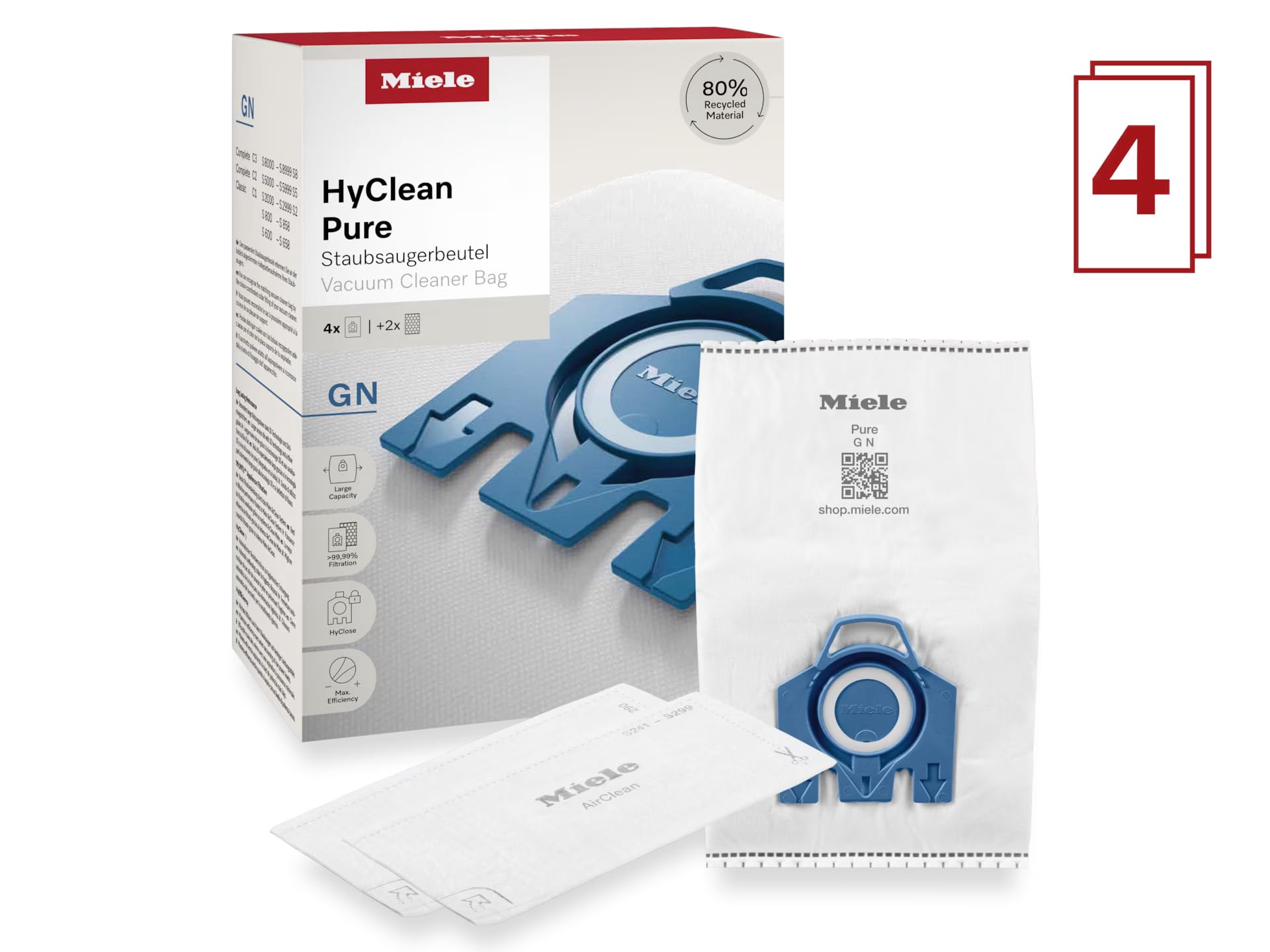 Amazon.com - Miele 12281680 HyClean 3D Efficiency GN Vacuum