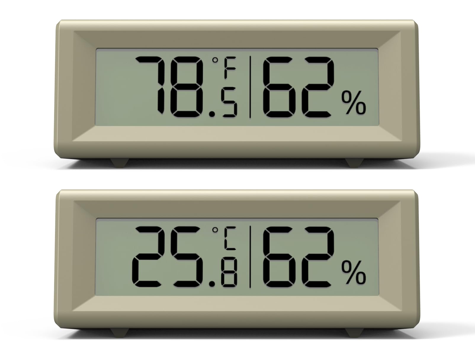 Hygromètre numérique Thermomètre d'intérieur Marron