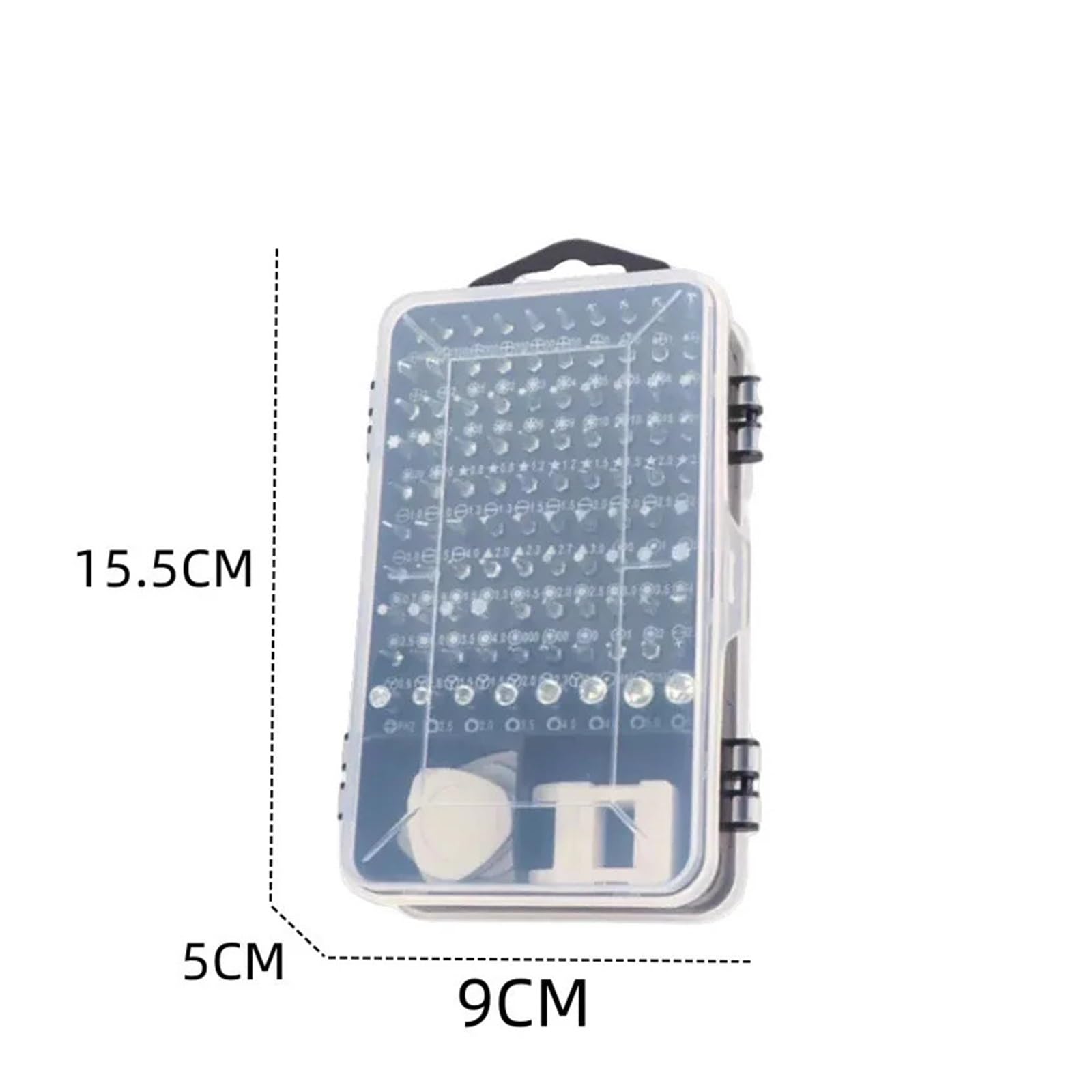 Juego de destornilladores magnéticos 115 en 1, puntas tuerca Torx for trabajos reparación PC y teléfonos portátiles
