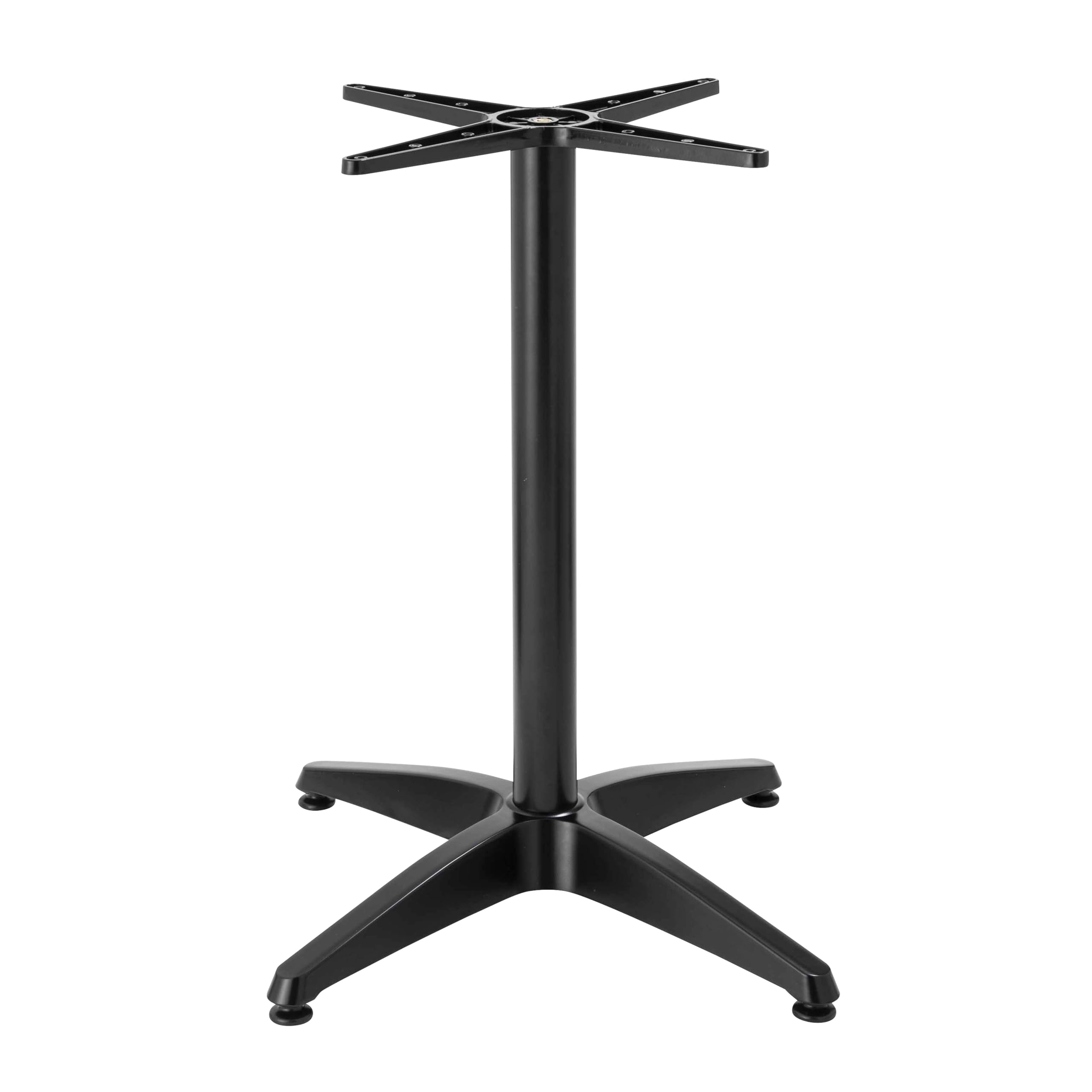 Oviala Pied de Table Ajustable 72/110 cm en Aluminium Noir