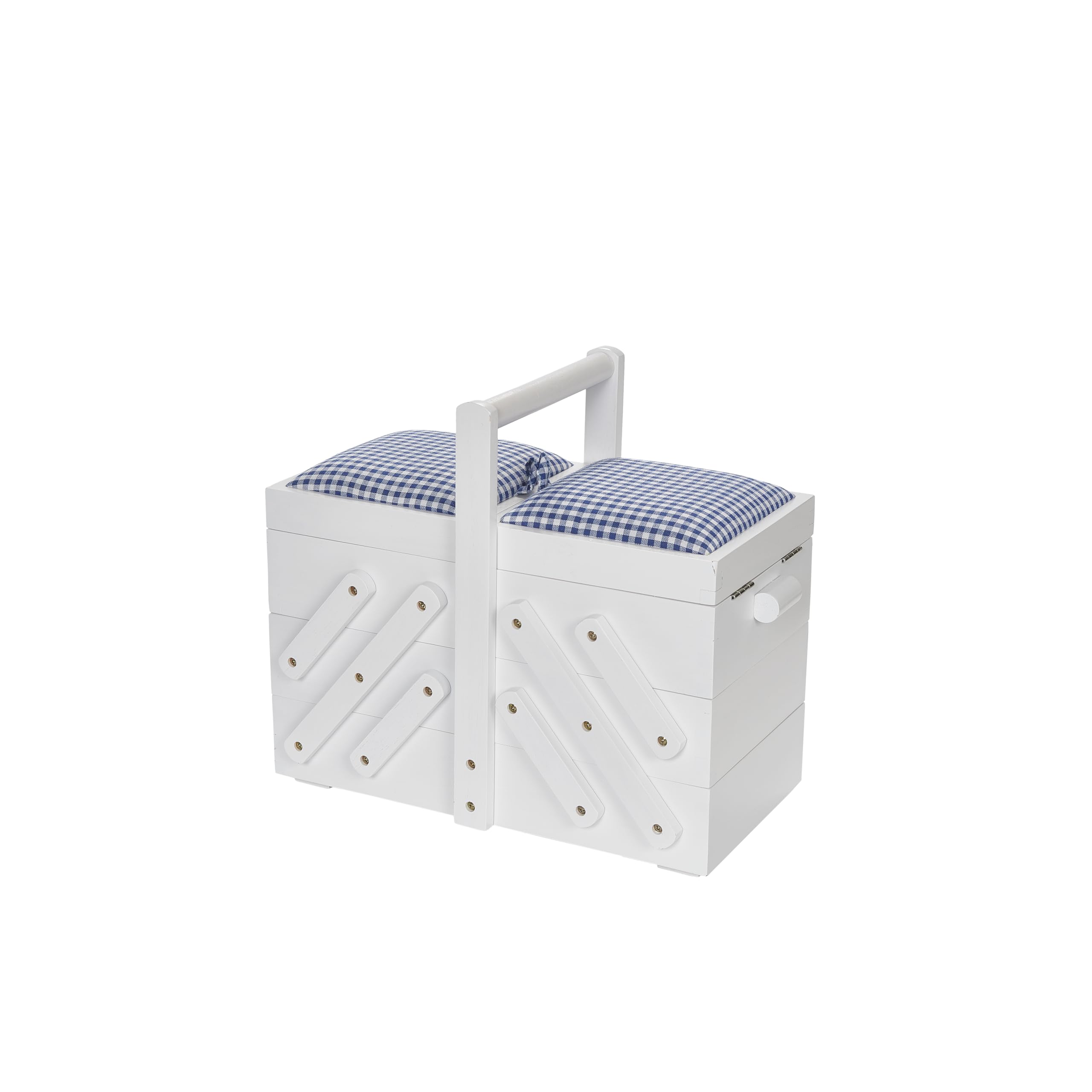 Prym 612578 - Scatola da cucito, in legno, misura M, colore: bianco, 36 cm x 19 cm x 30 cm