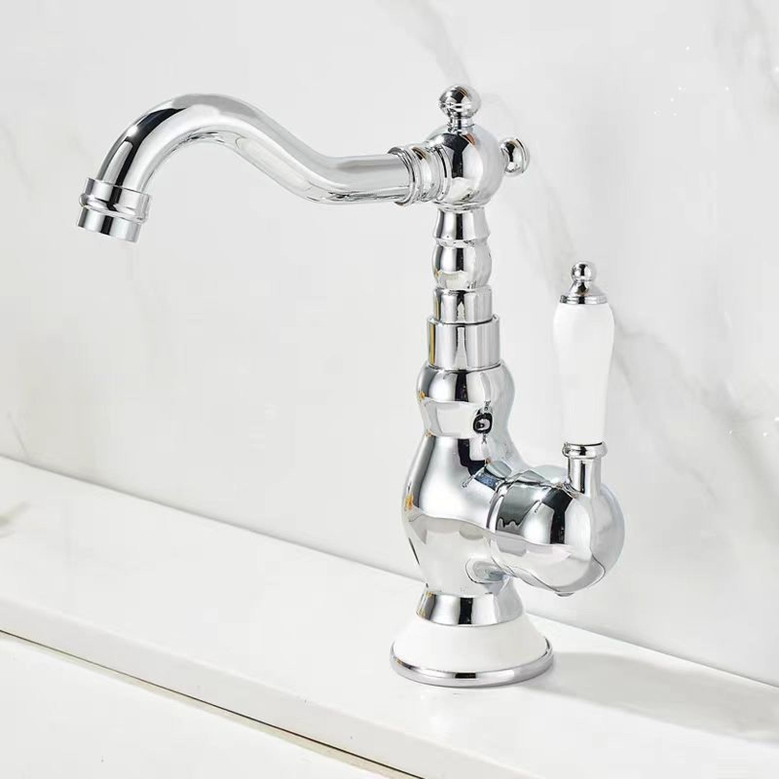 All-Copper Kitchen Hot and Cold Water Sink Faucets