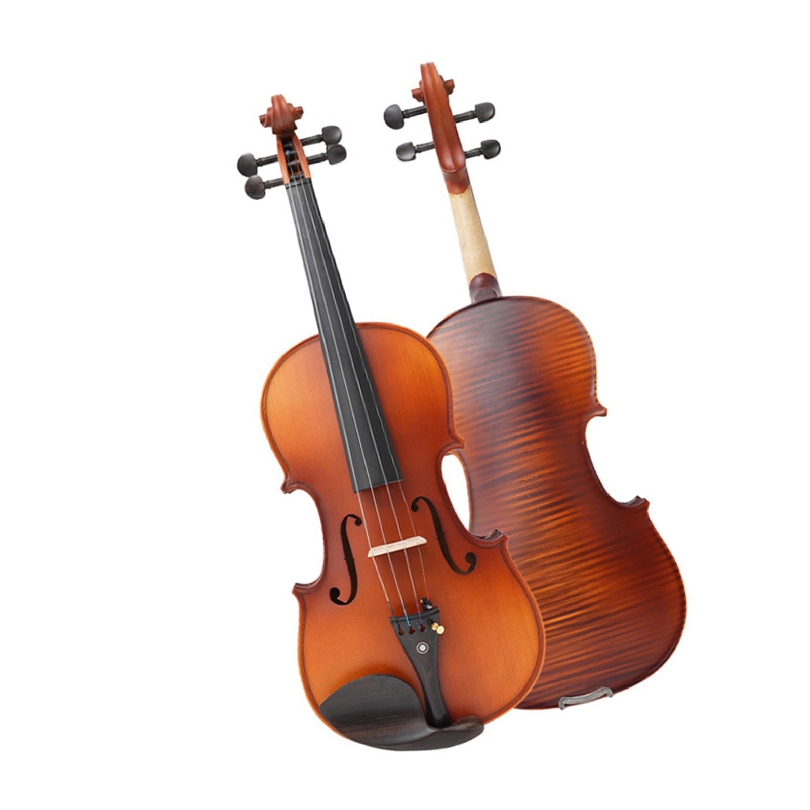 Violín De Práctica Totalmente De Madera Maciza Para Principiantes Hecho A Mano Con Accesorios De Ébano Instrumento De Violín(1/4)