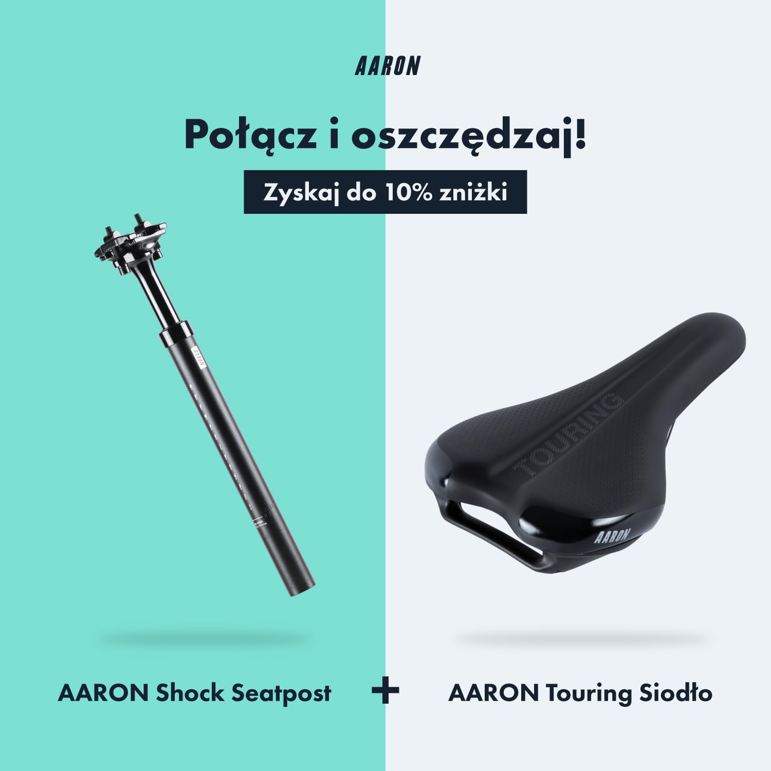 AARON Shock amortyzowana sztyca podsiodłowa o średnicy 27,2, 30,9 lub 31,6 mm – amortyzowana aluminiowa sztyca podsiodłowa o długości 350 mm – amortyzowana sztyca podsiodłowa do rowerów elektrycznych