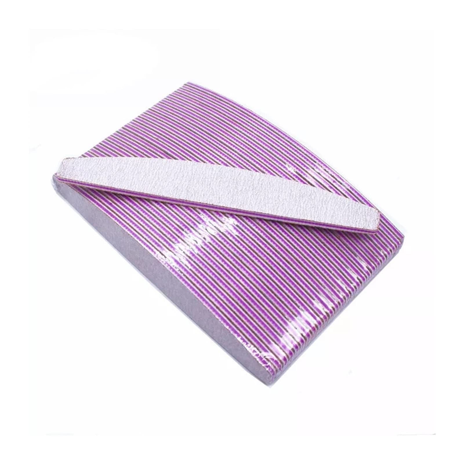 TRUSTTWO 50 Pezzi Personalizzati for Unghie Lima for Unghie con Bordo smeriglio 100 180 Lima for Unghie Zebra a Grana The 01