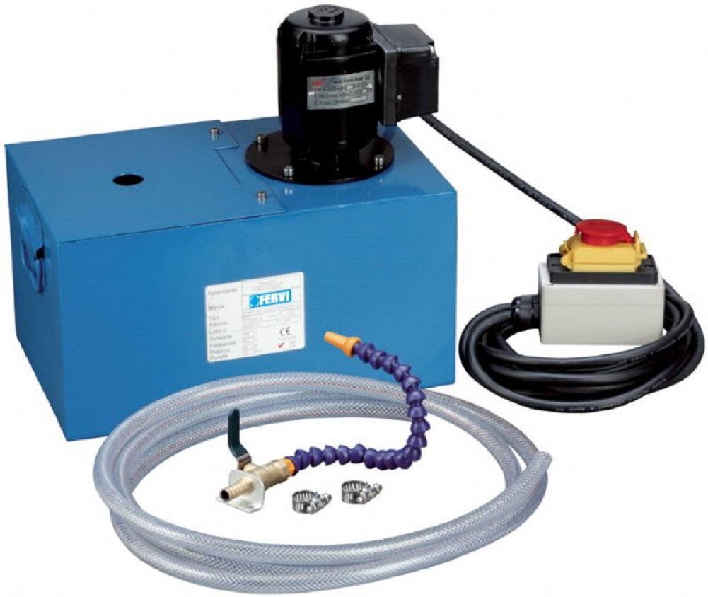 KIT DI REFRIGERAZIONE PER MACCHINE UTENSILI COMPLETO DI POMPA E VASCA RACCOGLI LIQUIDO FERVI P018/​400V