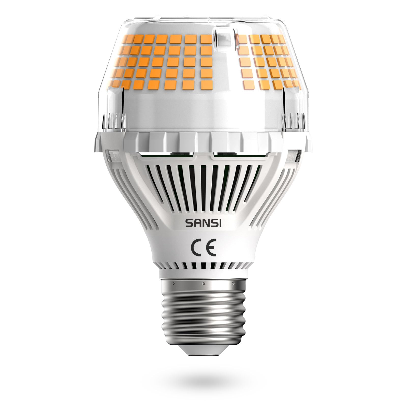 SANSI E27 LED Lampe, 35W (ersetzt 300W Glühbirne) Energiesparende LED Leuchtmittel, 5000 Lumen 3000K Warmweiß, Superhell Birne für Küche, Büro, Werkstatt, Garage, Nicht Dimmbar