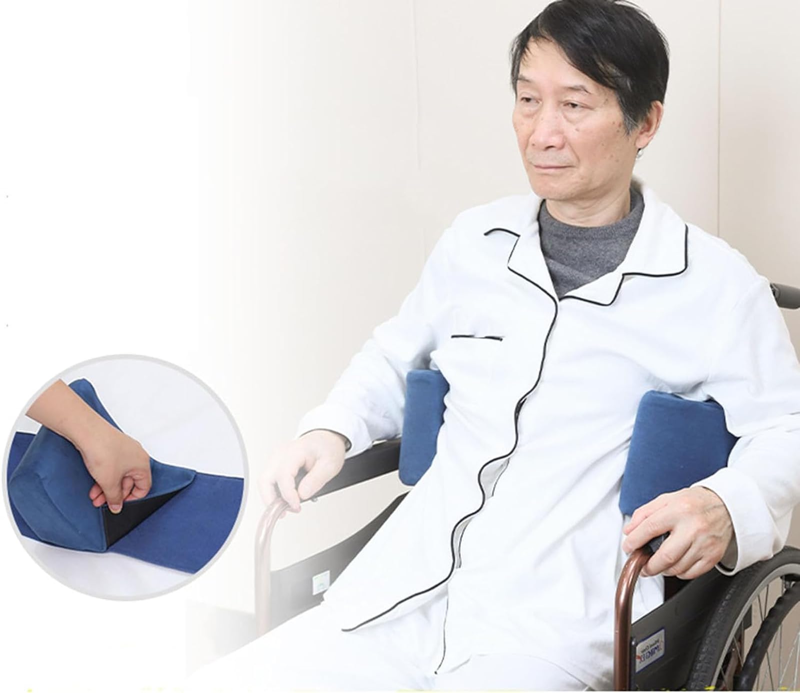 CUSMA Cojín De Soporte Lateral para Silla De Ruedas, Cojín De Respaldo para Posicionamiento En Silla De Ruedas, Cojín De Cuña De Espuma Lateral para Personas Mayores