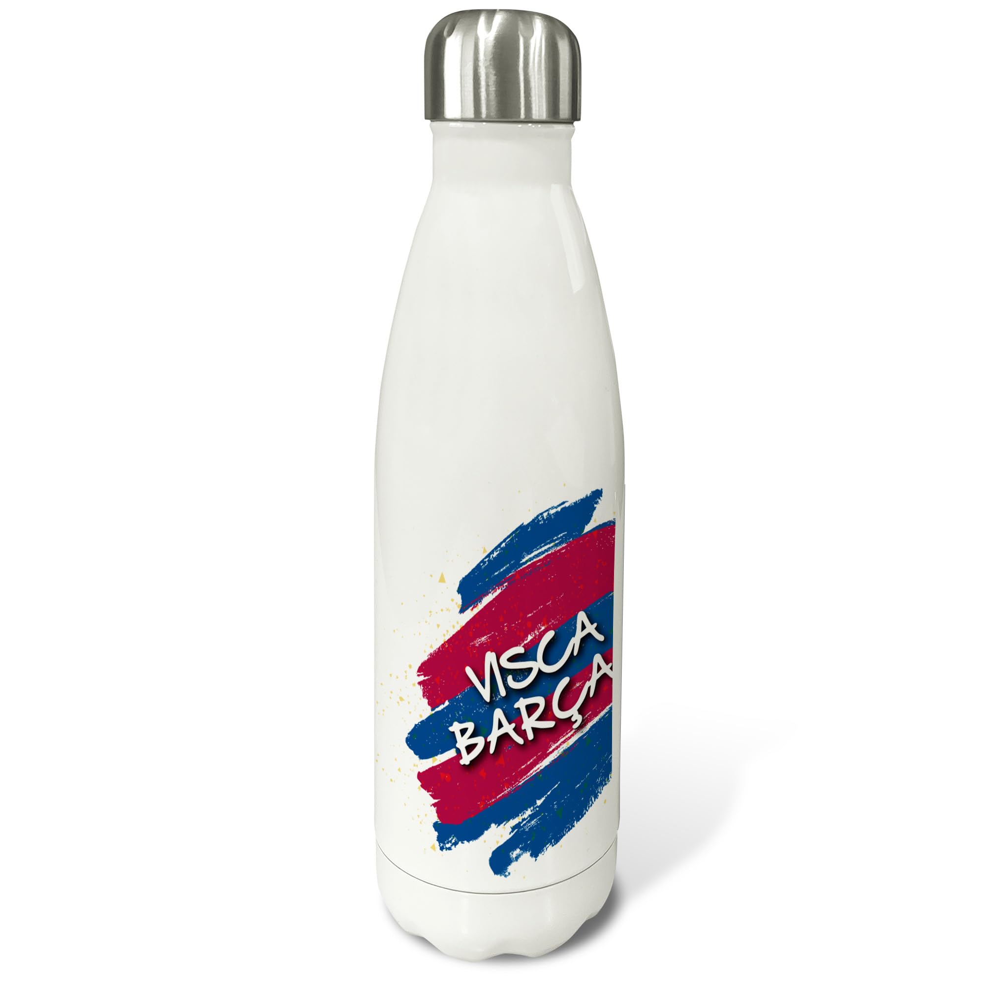 Water bottle. Botella agua acero inoxidable. Cantimplora 500ml y 750 ml. Cantimplora acero inoxidable. Botella termica personalizada. Regalos originales para hombre. Futbol. BARCELONA