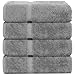Luxury Hotel & Spa Towel Turkish Cotton (Bath Towel  - Set of 4, Gray)