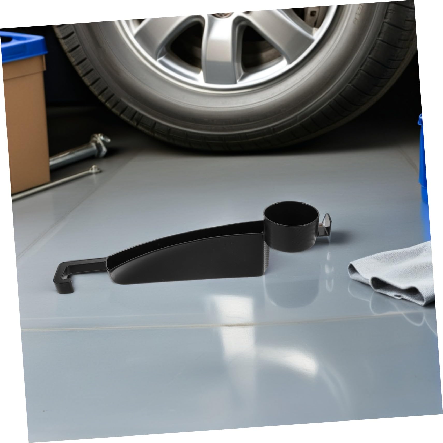 Caja de almacenamiento para huecos de coche Organizador de almacenamiento de SUV organizador de asiento de coche contenedor abs Black