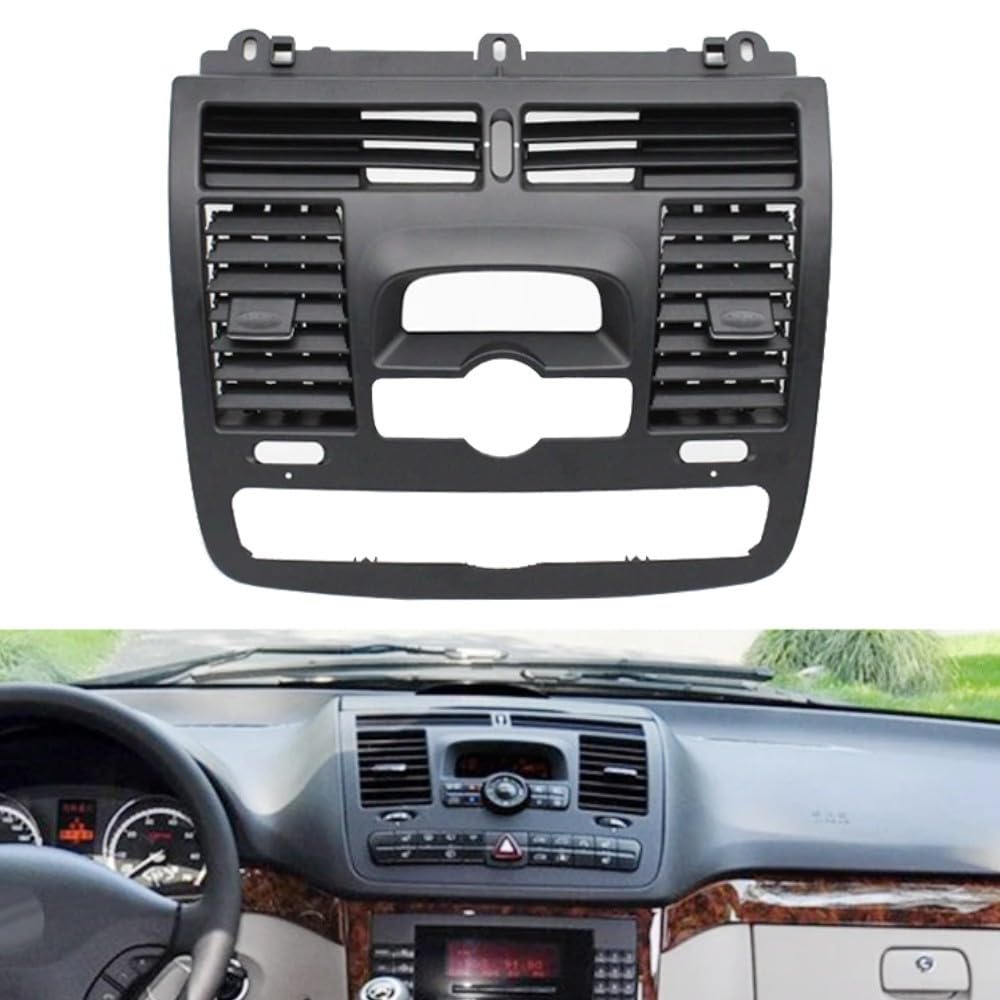 Pannello di presa d'aria per Mercedes per Vito per Viano W636 W639 2004-2015, griglia di ventilazione per condizionatore d'aria, ricambio in plastica nera, parti di rivestimento interno (B)