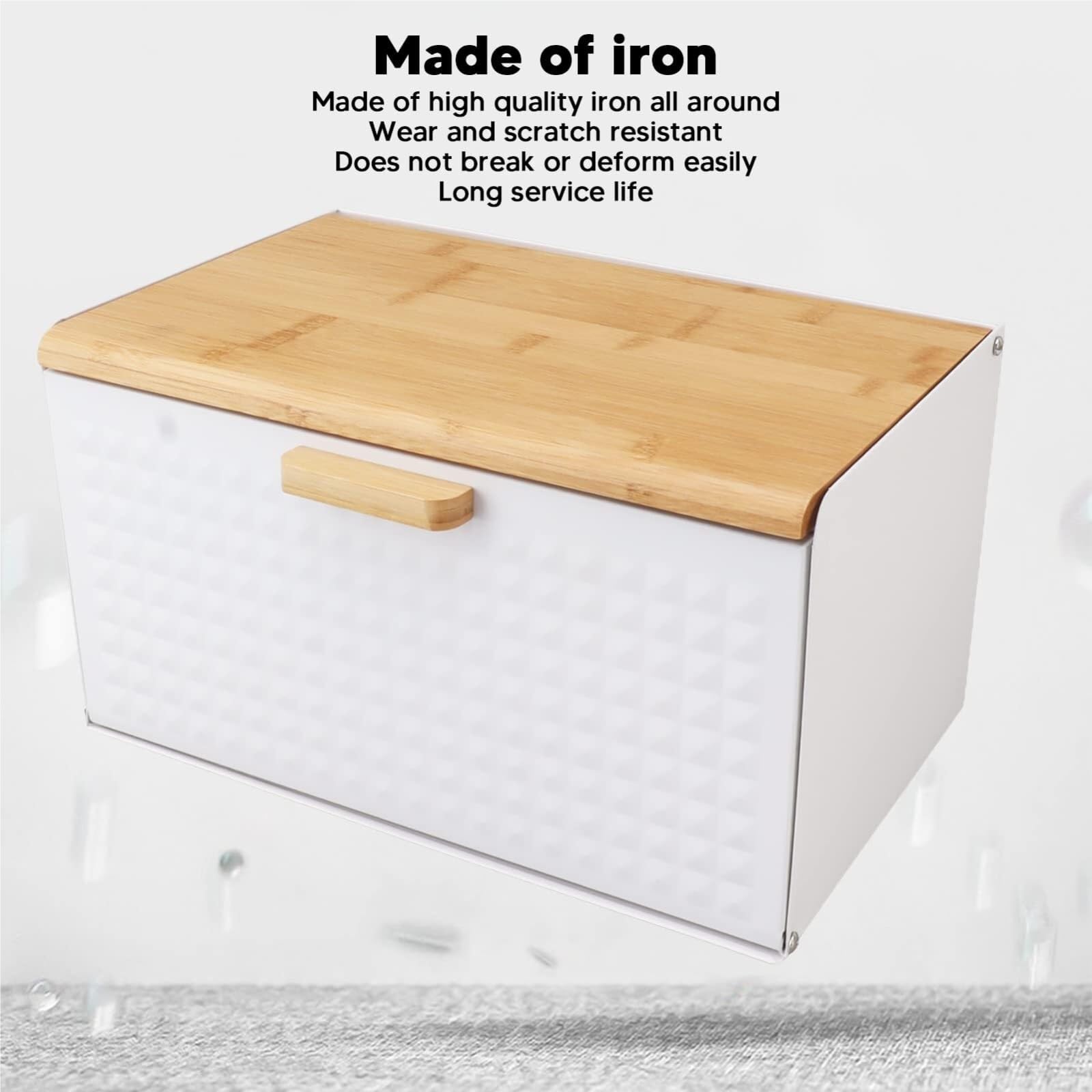 Amazon.co.jp: ブレッドボックス パン箱 木製パン箱 大容量 パン