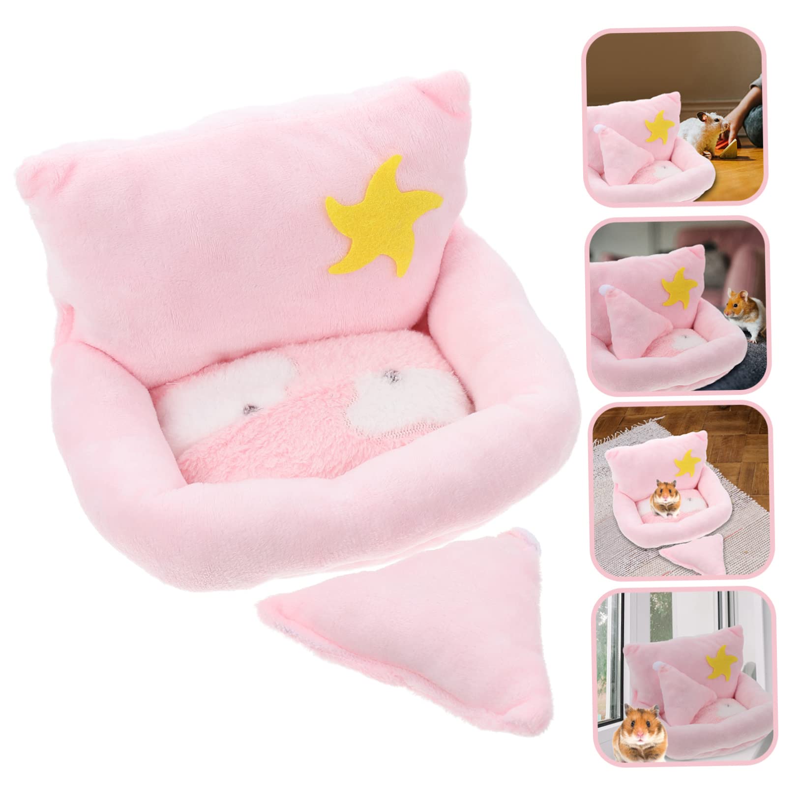 BESPORTBLE 3stücke Kuschelnest Für Kleine Haustiere Warmes Plüschbett Für Hamster Zwerghamster Und Meerschweinchen Für Winter Gemütlicher Rückzugsort