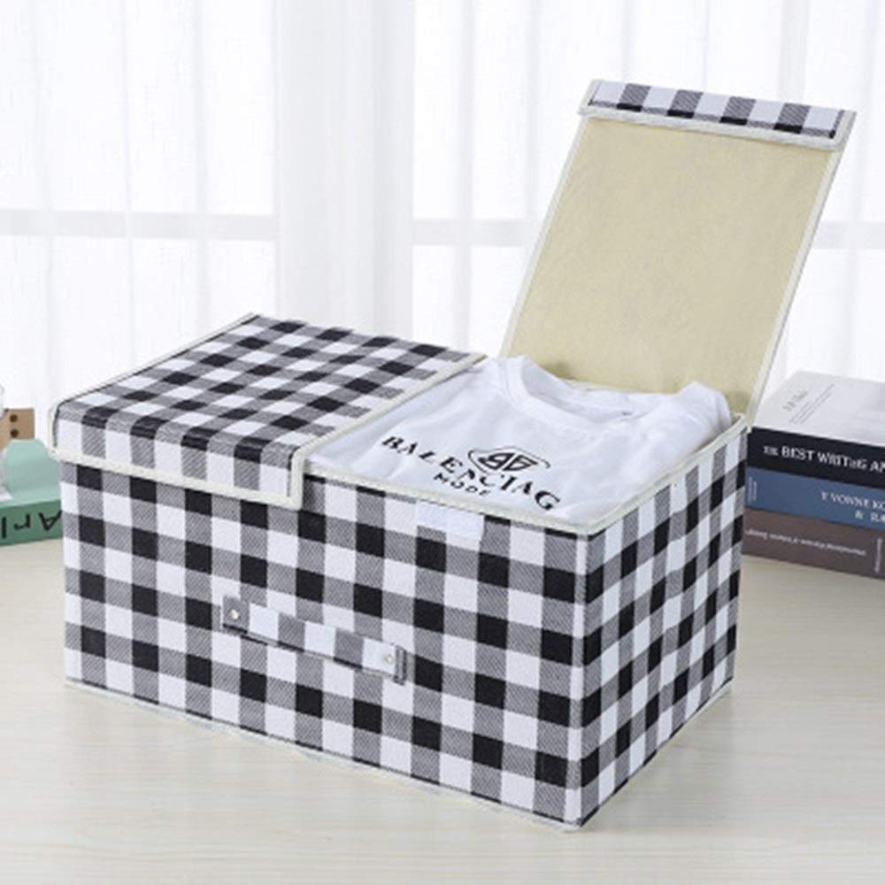 Boîte de rangement pour sous-vêtements avec treillis divisé, organisateur pour sous-vêtements, soutiens-gorge et chaussettes, parfait pour placard ou tiroir, design peu encombrant, tissu durable
