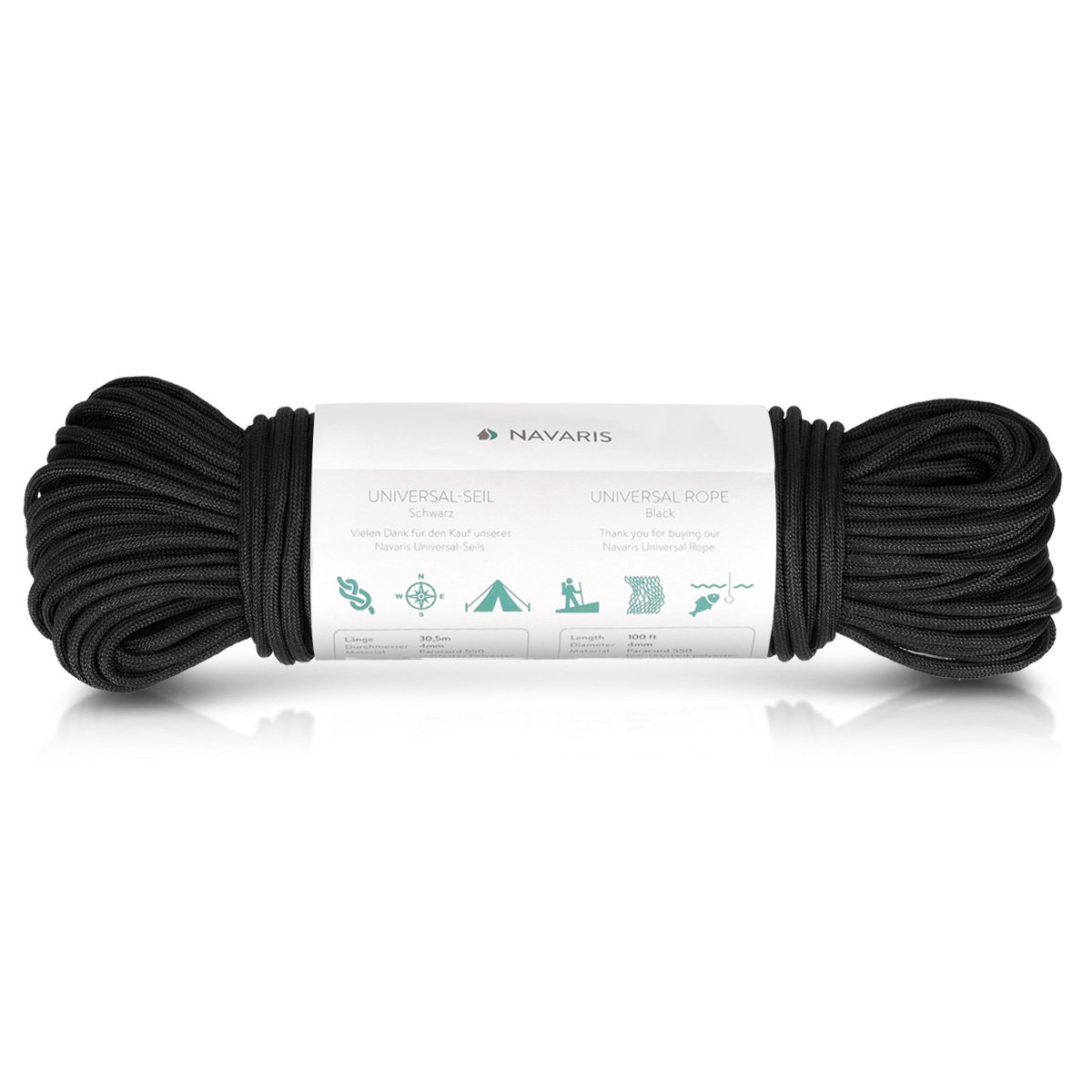 Corde De Survie Navaris 15m Polypropylène - Multifonction Camping, Bateau, Bricolage