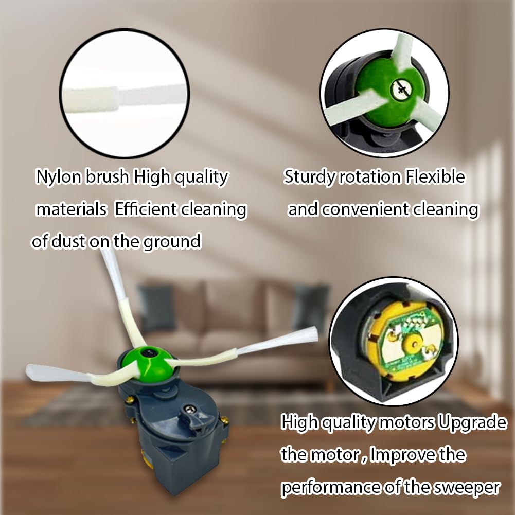 Ytaland Moduł silnika szczotki bocznej do iRobot Roomba 500/600/700/800/900 i3 i7 e5 e6 e7 530 560 570 620 650 694 780 900 860 870 880 960 Seria 980, części zamienne do odkurzacza