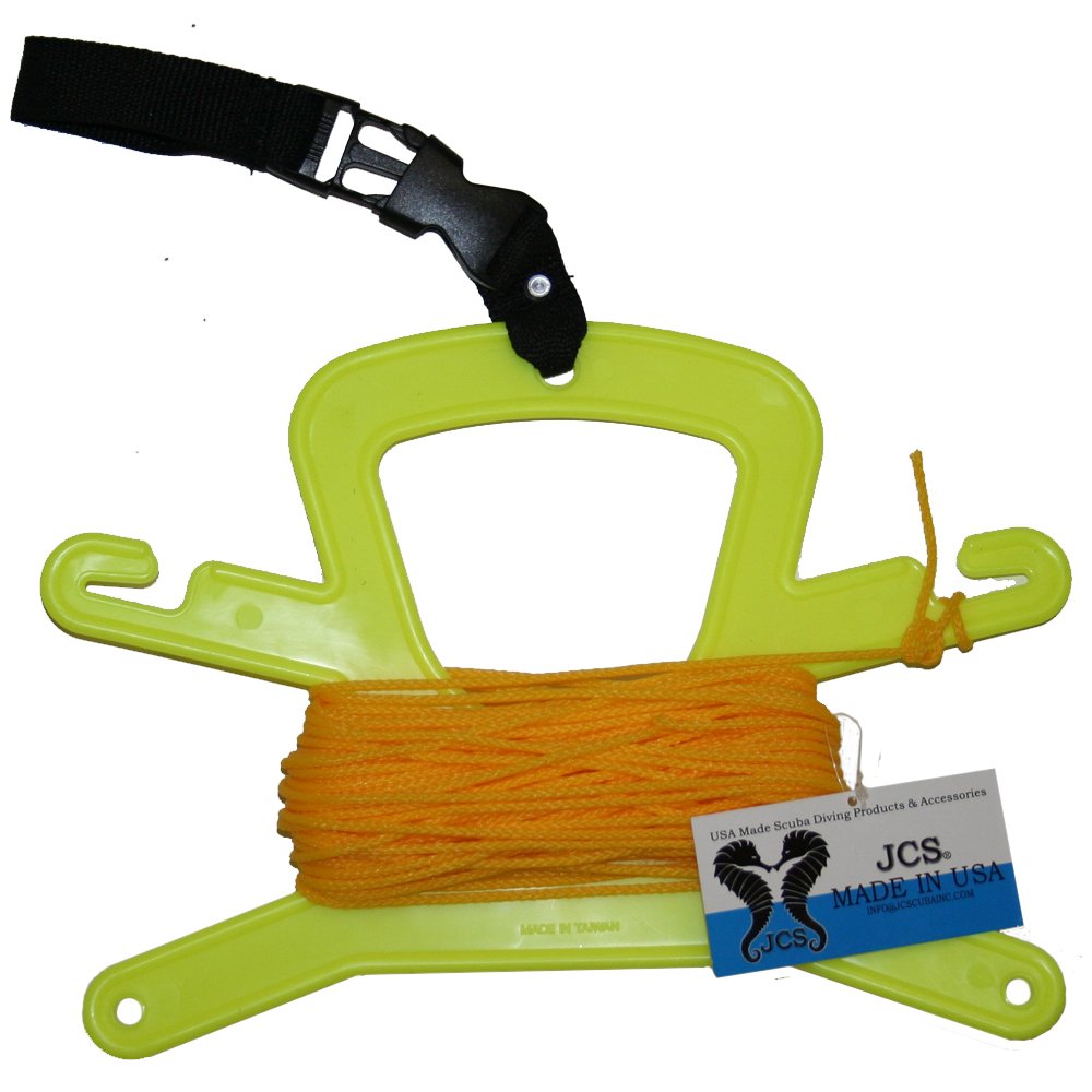 JCS Plastic Line Holder with 100 Feet Poly Line & Side Release Strap