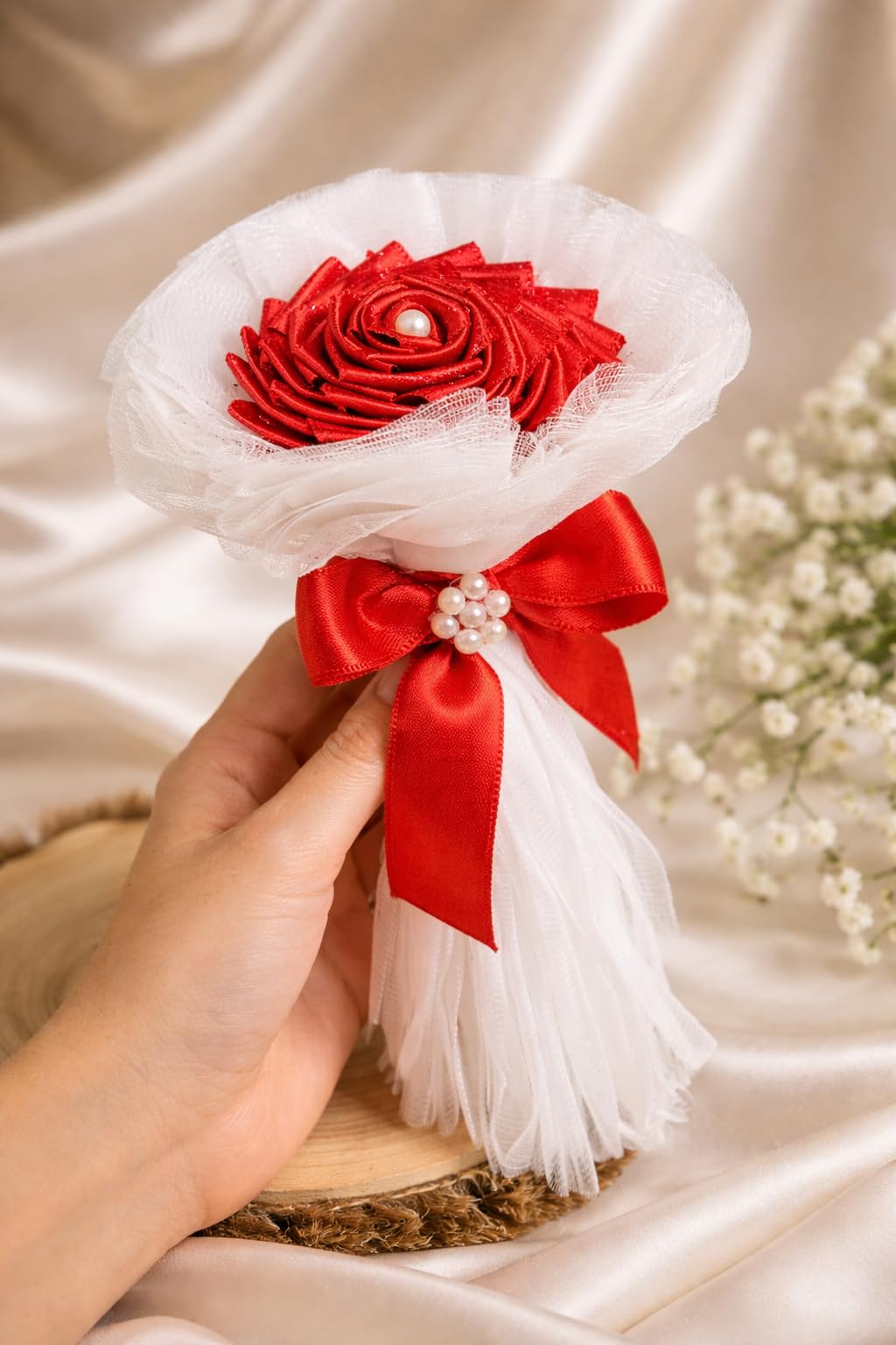 andmary Flower ribbon tops red 新品 andmary Flower ribbon tops red AM1274 新品 Andmary Flower ribbon