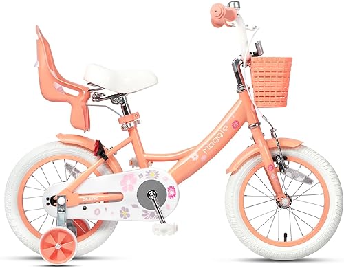 Miniatura 90 de Glerc Maggie Girls Bike, 12-20 Inch Kids Bike for 2-13 Years Old Children, Princess Style Kids Bicycle with Doll-Seat & Basket & Training Wheels,