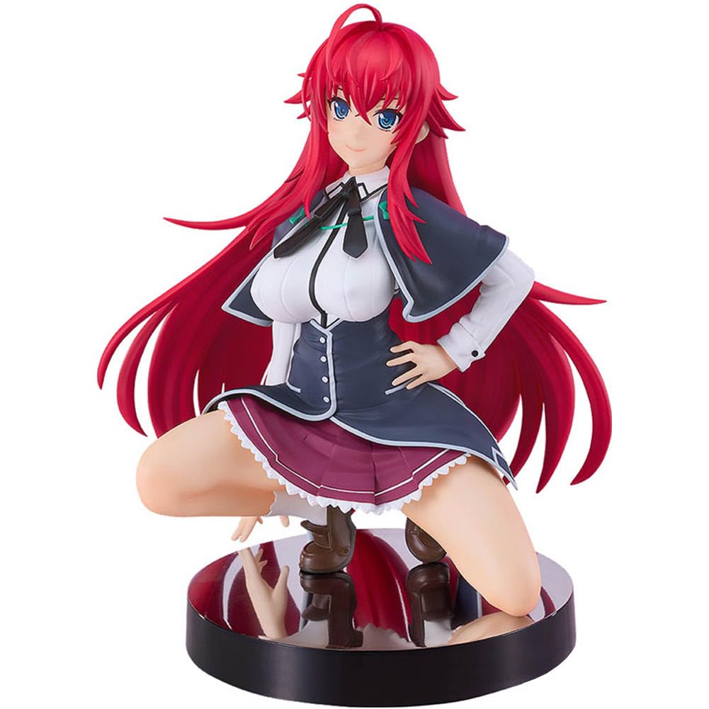 DEXSHUN Rias Gremory Anime Figura de Manga Figuras Uniforme Rias Gremory Estilo Estatua PVC Anime Merch Modelo Coleccionable Regalo 14 cm