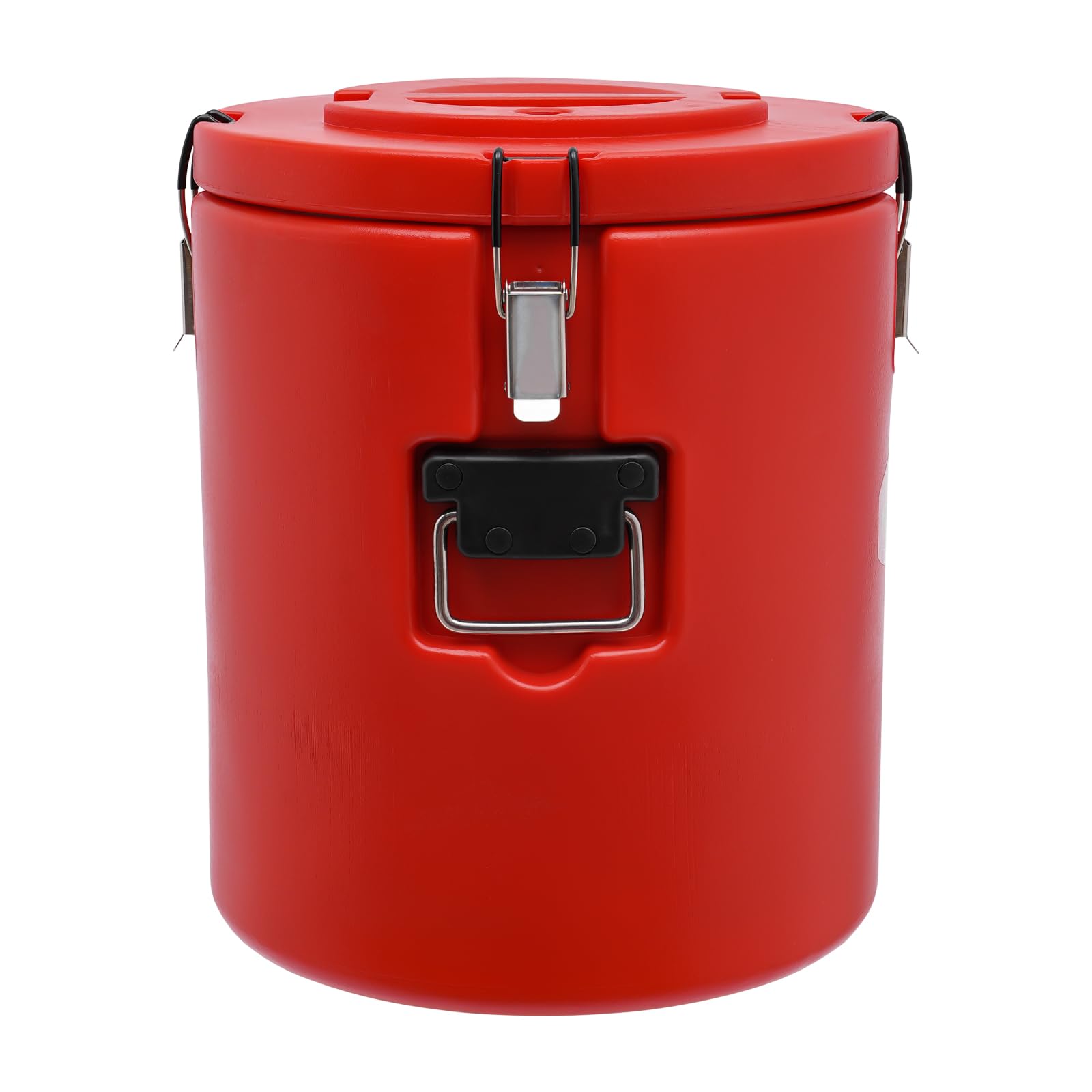 Insulated Bucket Commercial Food Warmer Stainless Steel Pot Large Capacity Cold and hot Insulated Soup Carrier for Restaurants and Large Families (30L/27.24 QT, Red)