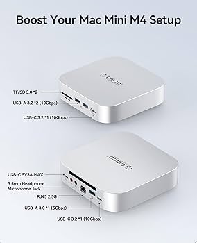 Amazon.com: ORICO MiniLink Mac mini M4 Dock & Stand, 2 × 10Gbps