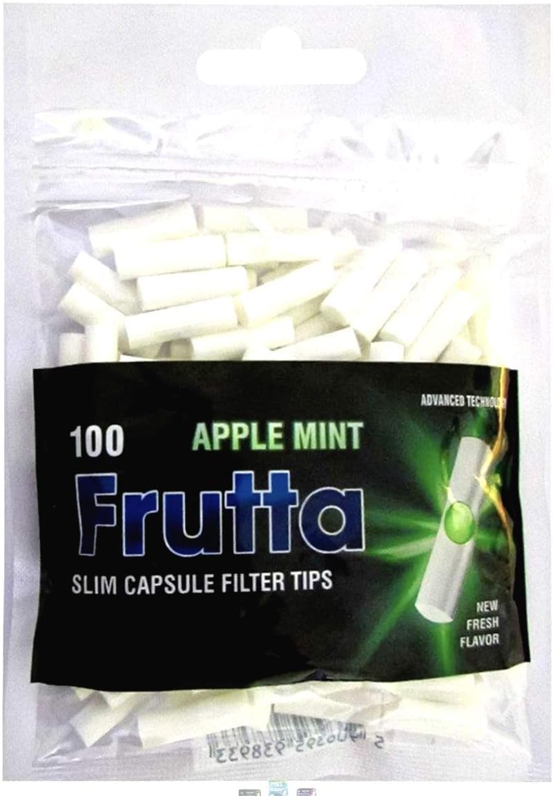 FRUTTA Apple Mint Capsule Filter Tips Bag 100 Tips Amazon.co.uk Home