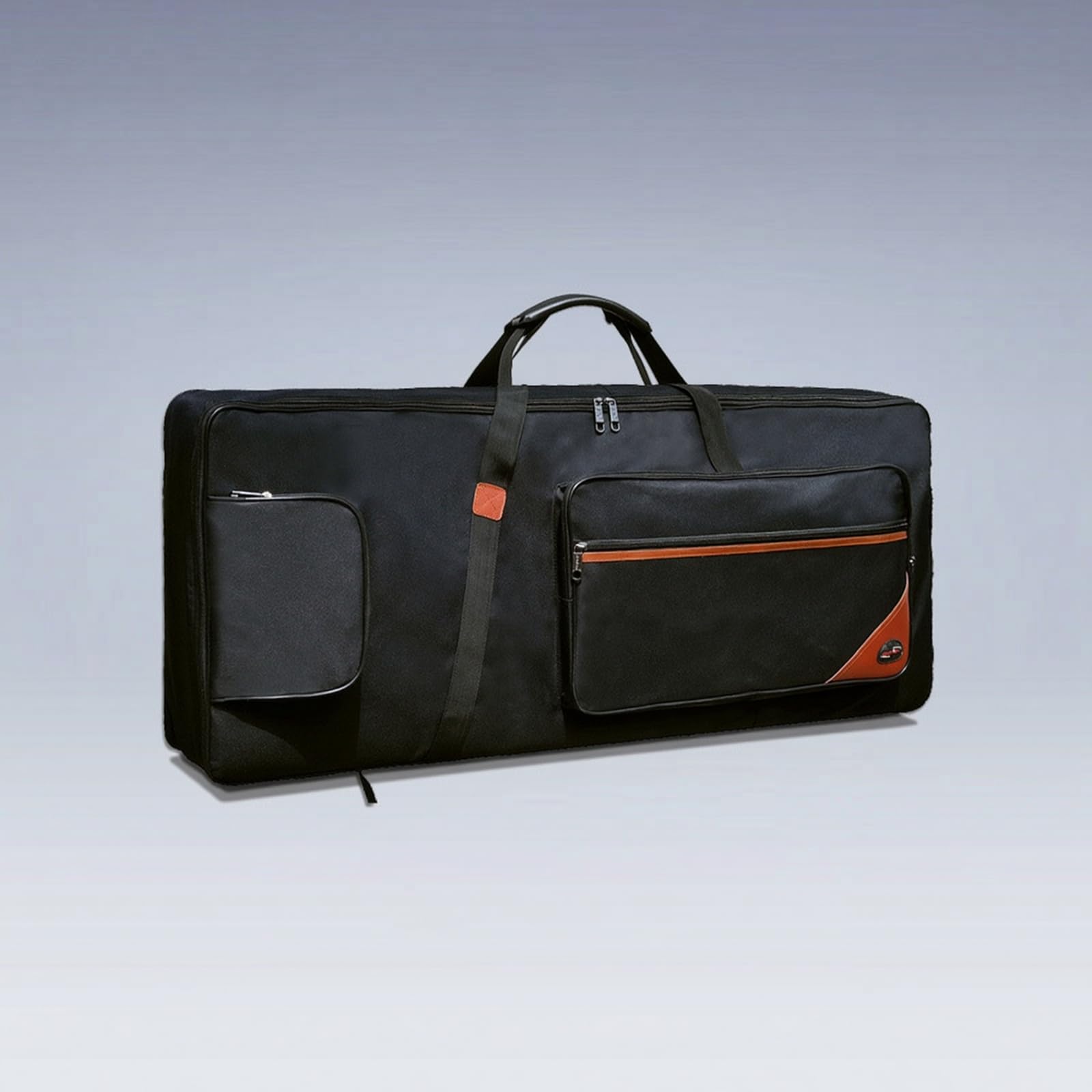 Borsa Imbottita Custodia Portatile per Tastieristi, Array, Nero, 61 Tasti