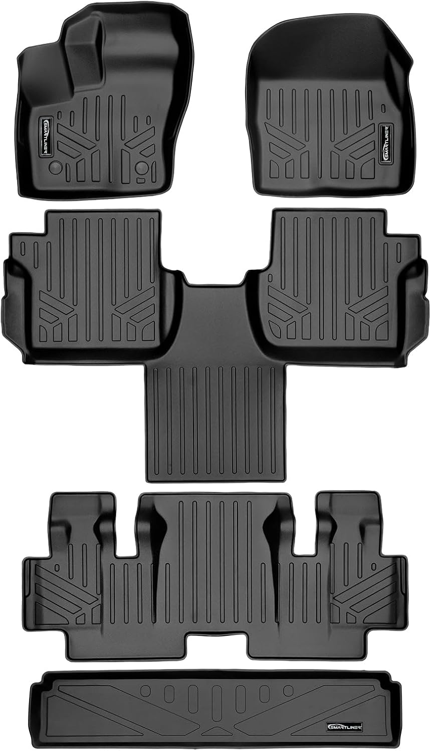 SMARTLINER 3 Row Floor Mat Liner Set for 2014-2017 Ford Transit Connect