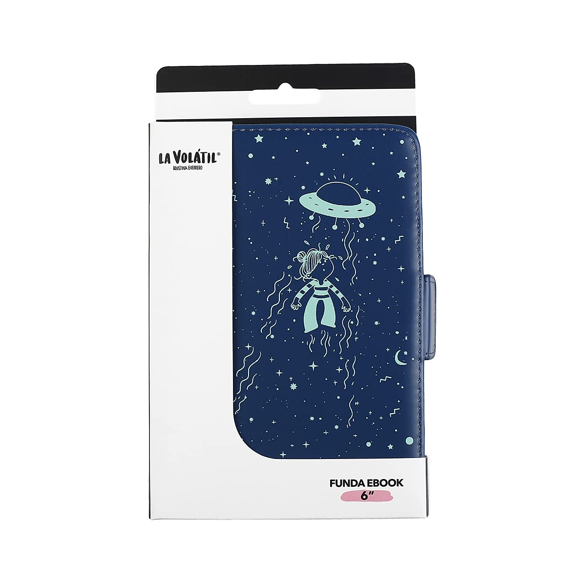 WONDEE La Volatil Opportunidad eBook Case 7 to 8 Inches, Universal E-Book Cover, Adjustable, with Card Holder and Document Holder – Compatible with Kobo, Kindle Paperwhite and All 7 to 8 Inches
