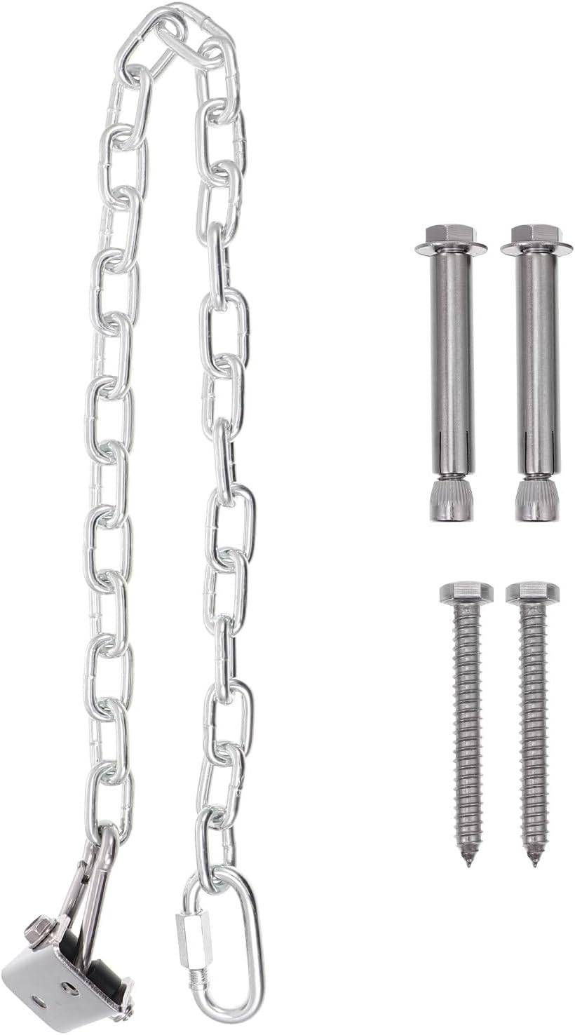 VICASKY 304 Stainless Steel Suspension Hooks for Swing and Hammock, Heavy Duty Swing Fixing Chain Set of 2, Outdoor Playground Hardware for Secure Hanging