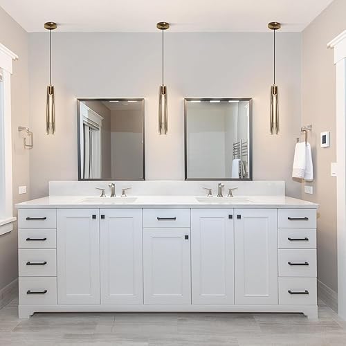 Miniatura 4 de KCO Iluminación de mediados de siglo moderna lámpara colgante de cocina larga de cristal iluminación sobre la isla lámpara colgante de techo de