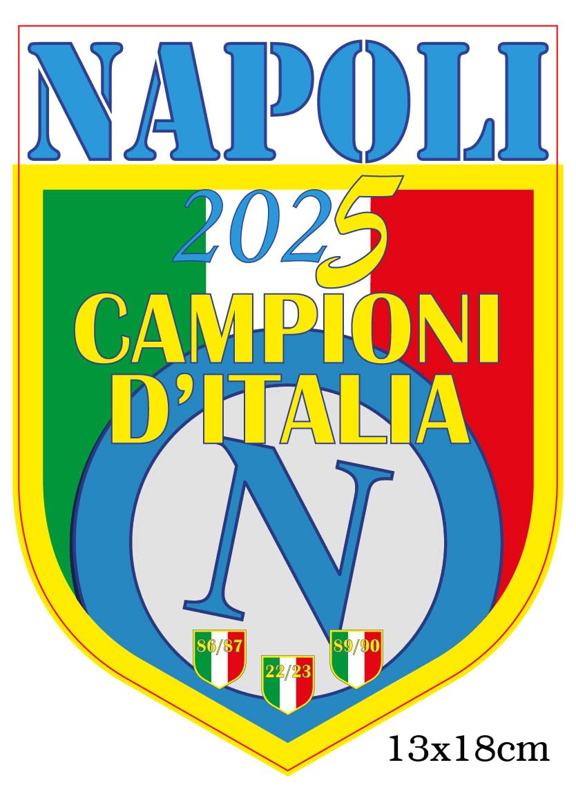 Tazza Napoli Campione D'Italia 2024/25 – Ceramica Con Scudetto Tricolore – Regalo Per Tifosi Azzurri