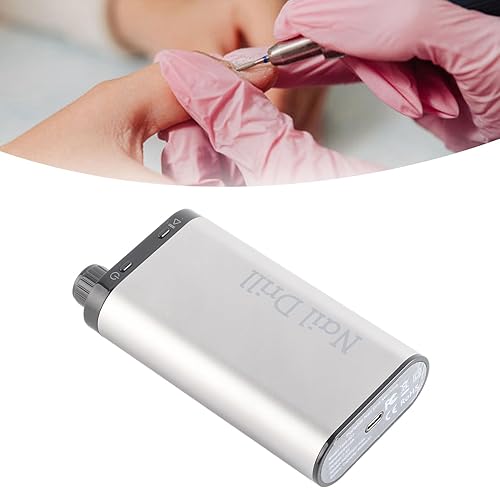 Miniatura 4 de Taladro de uñas, 35000 rpm, máquina de pulir uñas eléctrica profesional, 4000 mAh, recargable, inalámbrico, kit de taladro de uñas, herramientas