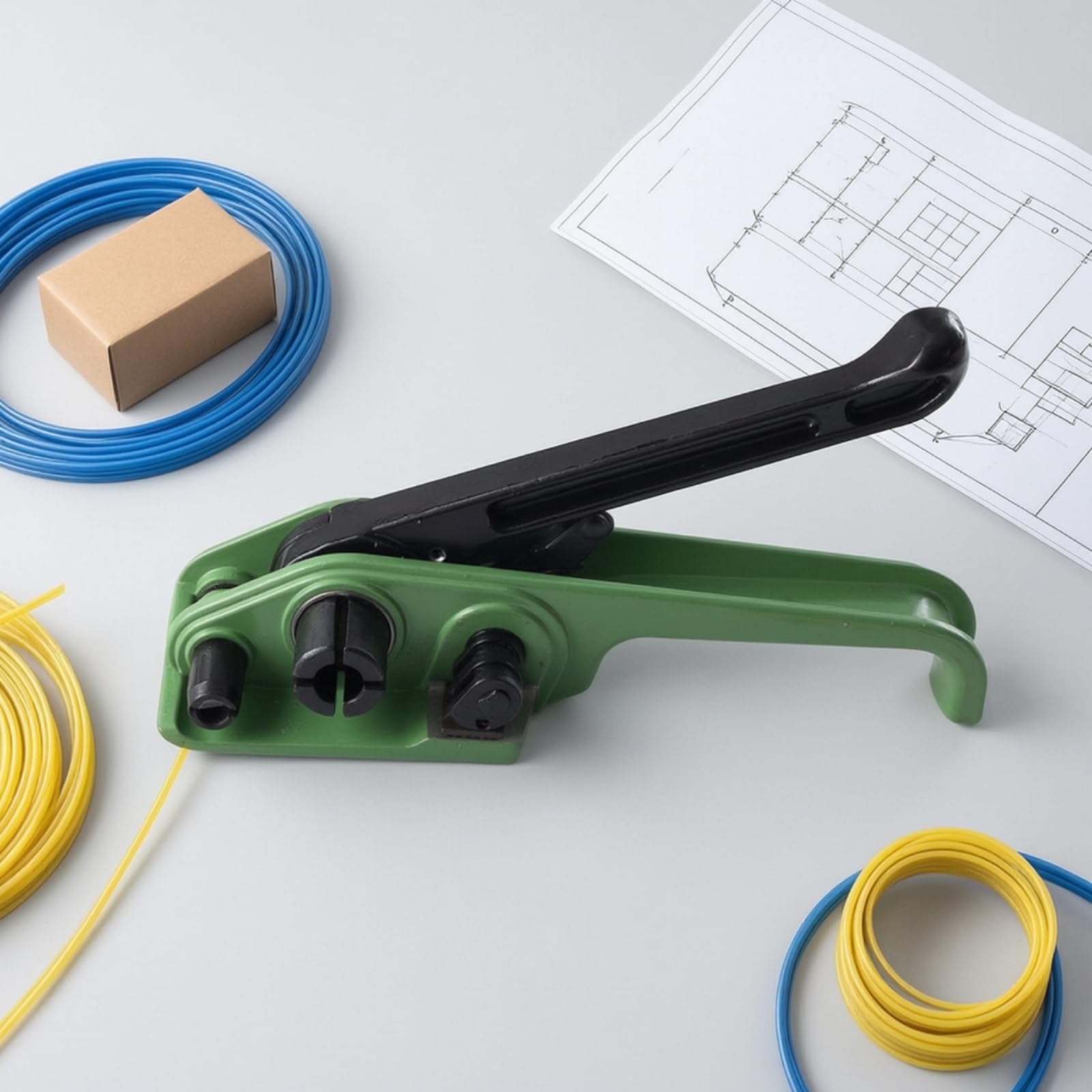 Tendireggia Professionale Tenditore Manuale Robusto Utensile per detti Alle Spedizioni, Magazzinieri, Imbggio, Magazzino, 25MM