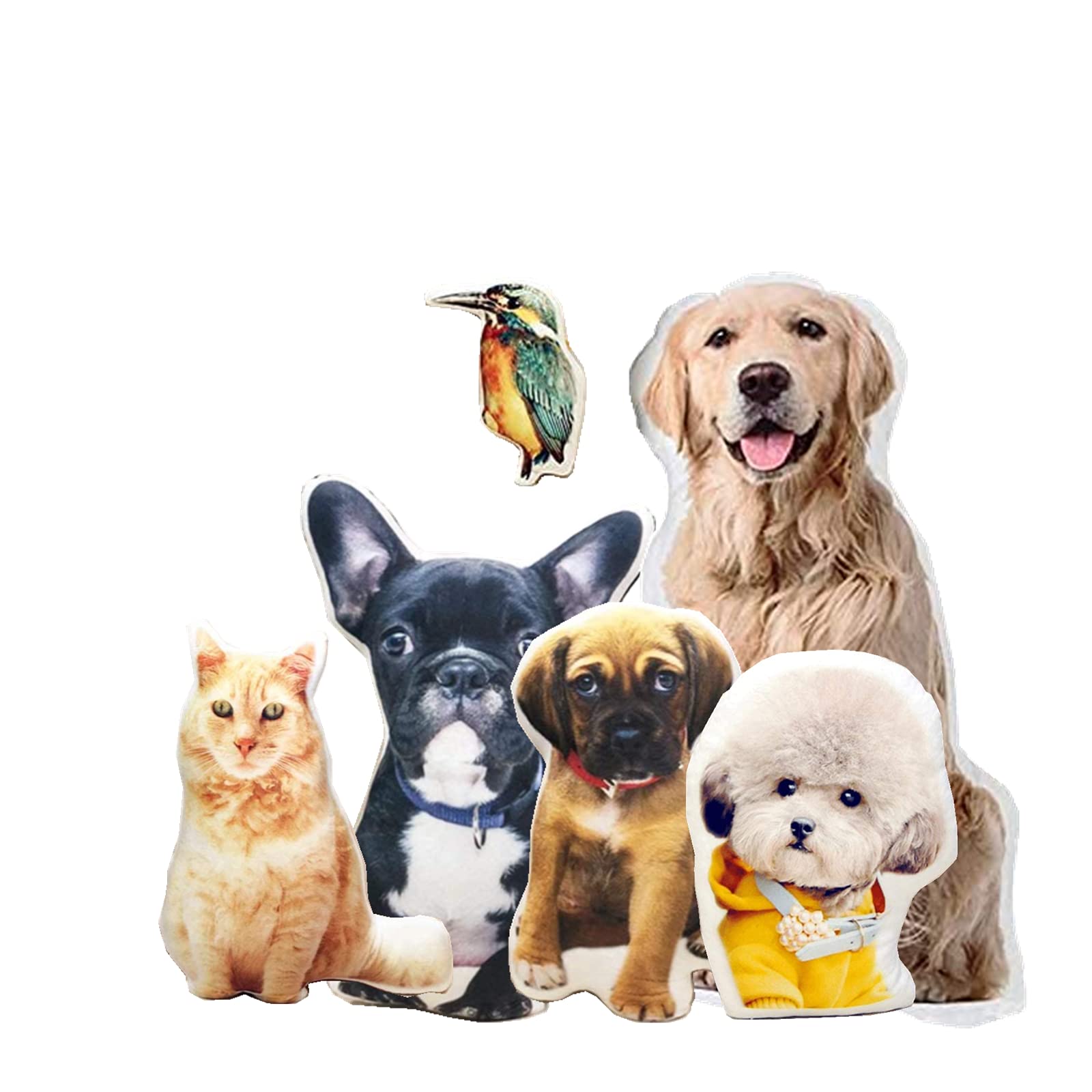 Bemobeauty Personalized Shaped Pillow with Photo as Gifts for Birthday Christmas Valentine Day, Custom 3D Printing Pillow as from Daughter Son, Unique Special Day Birthday Gift