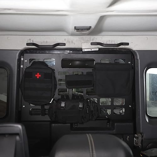 Miniatura 3 de Organizador de maletero de aleación de aluminio, estante de carga trasera, caja de almacenamiento de carga para Land Rover Defender 90 110 2004-2019