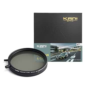 KANI 可変 NDフィルター 2-64 SidePole 67mm Amazon | KANI 67mm 可変NDフィルター ND2-64+CPL 減光効果最大6