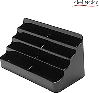 Vista 2 de deflect-o 70804 - Tarjetero de escritorio, capacidad para 400 tarjetas, color negro